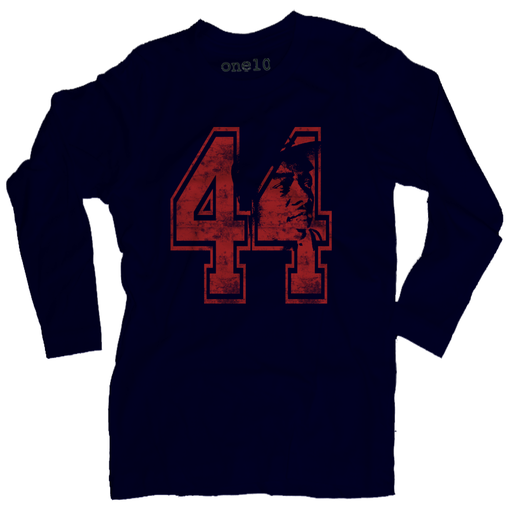 Hammerin Hank Aaron #44 Long-Sleeve T-Shirt