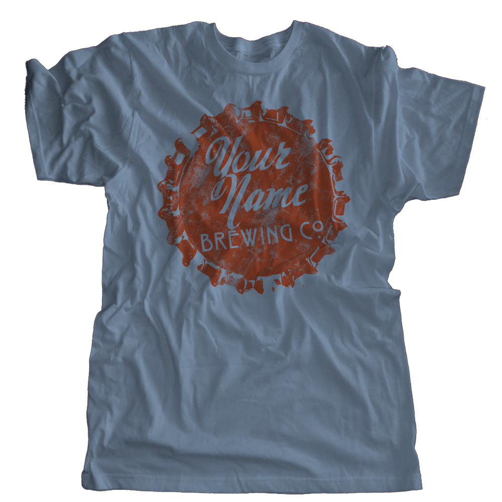 Custom Name Bottle Cap Brewery T-Shirt
